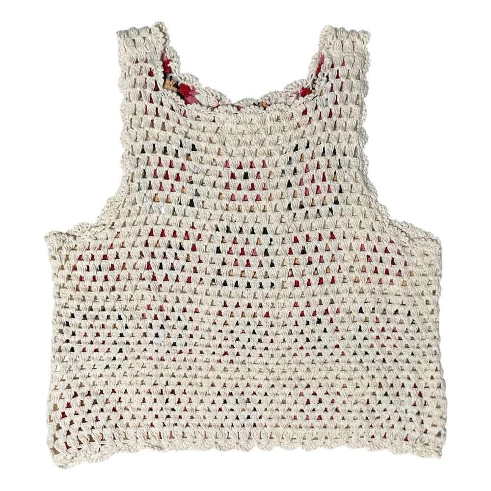 LUCKY BRAND Crochet Tank Top Small - Picture 6 of 12